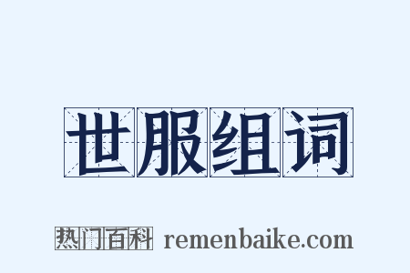 世服组词是什么意思的图片